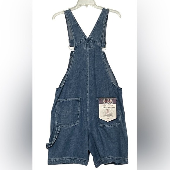 VTG Y2K Bill Blass Vintage Ladies Bib Carpenter Bib Overall Shorts Sz Medium NWT - Picture 3 of 15
